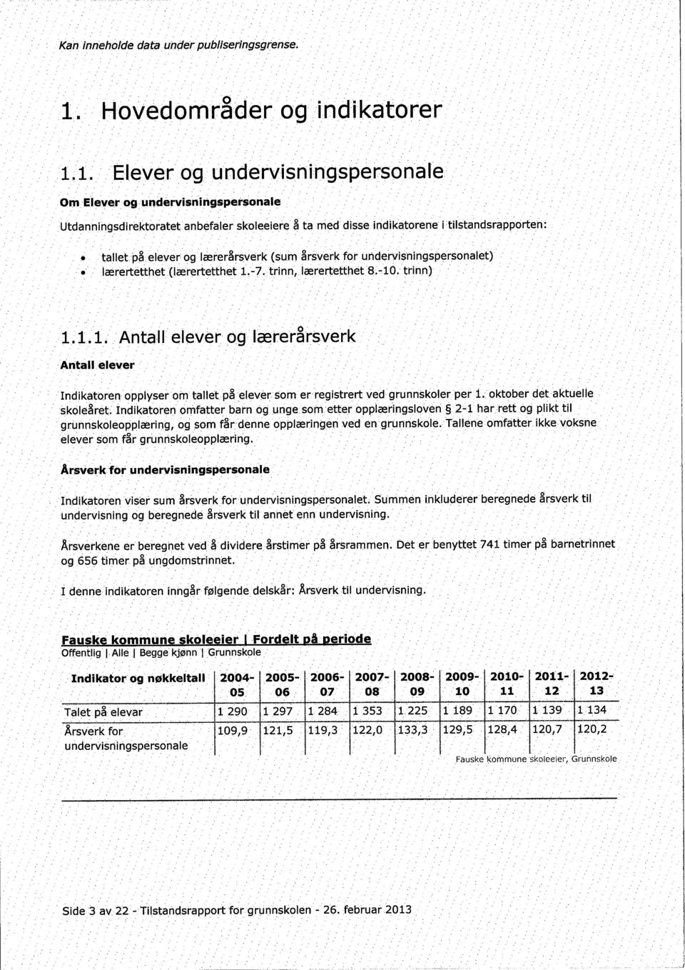 elever ogleererarsverk. Antall. elever Indikatoren opplyser om tallet på elever Som er registrert ved grunnskoler per ì.