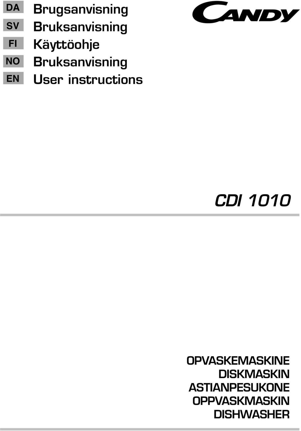 User instructions CDI 1010