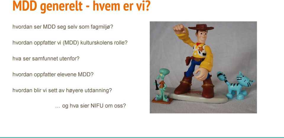 hvordan oppfatter vi (MDD) kulturskolens rolle?