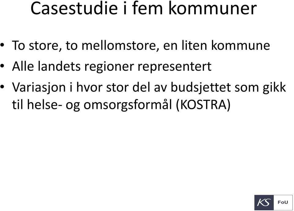 regioner representert Variasjon i hvor stor del