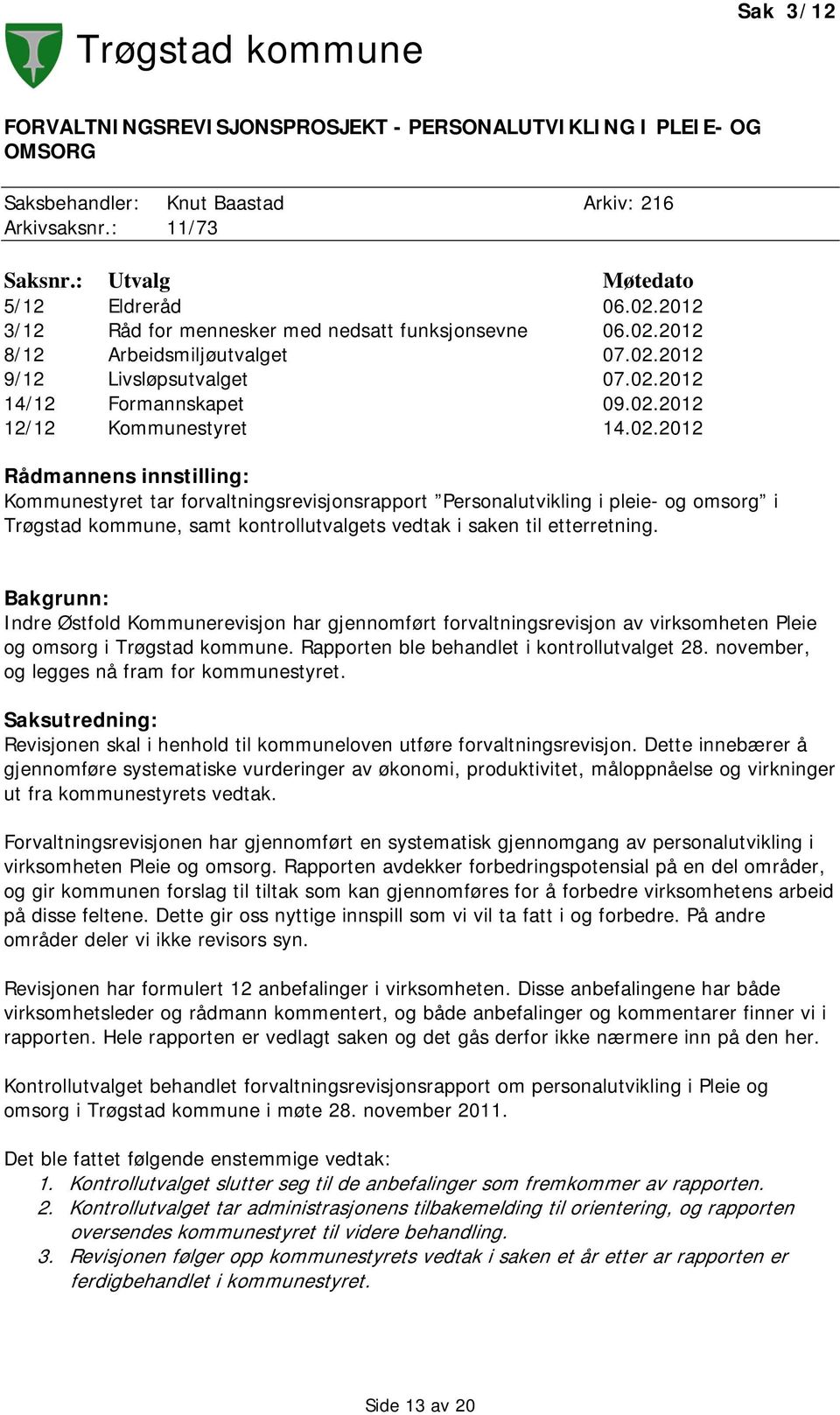 2012 8/12 Arbeidsmiljøutvalget 07.02.