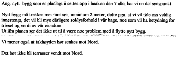 Reguleringsplanen endres slik at det kan parkeres langs atkomsten på Gresseths eiendom. Lars Risan: Risan og tiltakshaver har hatt drøftingsmøte.