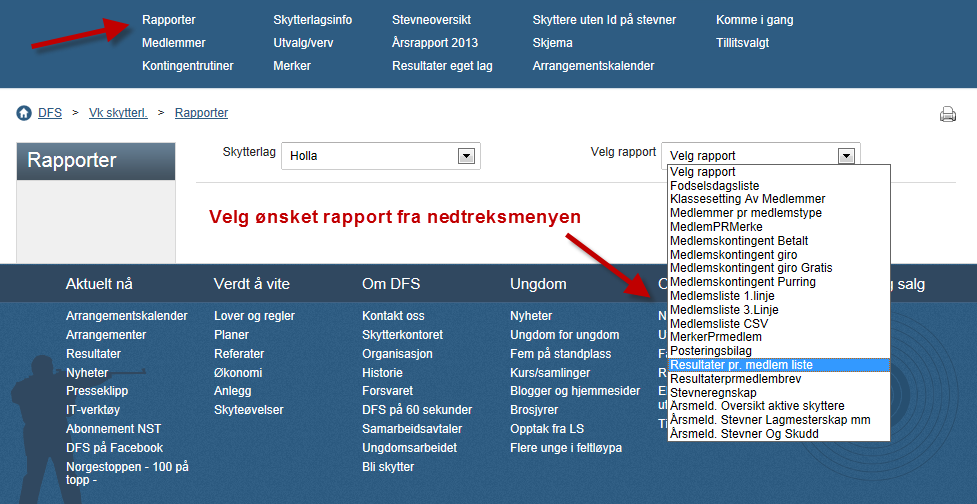 Rapportmenyen 27.10.