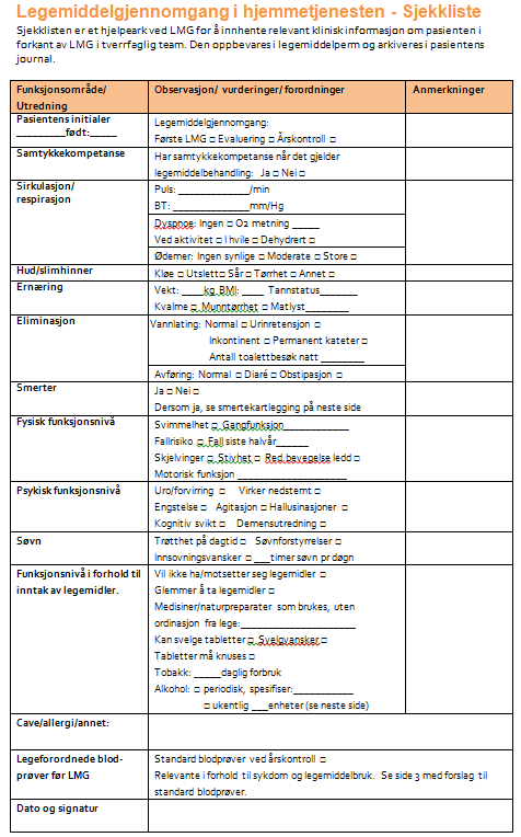 Forberedelser Kartlegging av: Sirkulasjon/respirasjon