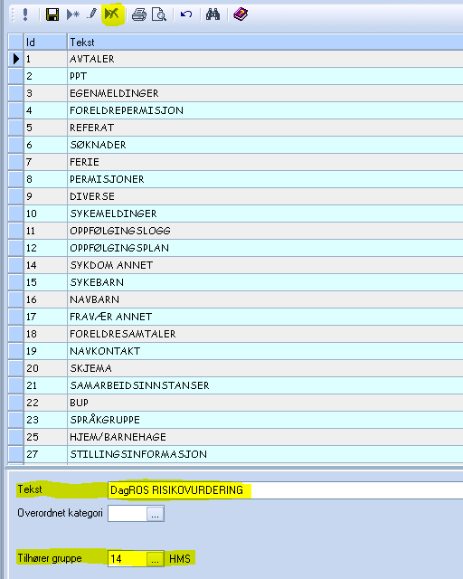 Hvordan lage nye kategorier (overskrifter) Du kan lage egne kategorier (overskrifter) dersom du ikke finner den du synes passer.