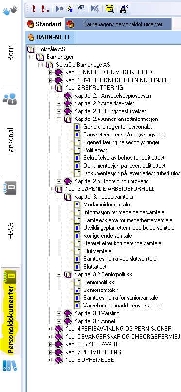 Personaldokumenter Det er viktig å skille mellom HMS- og Personal arbeid.