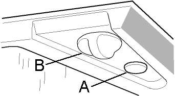 Fig. 8 Fig. 9 BESKRIVELSE OG BRUK For beskrivelse og bruk av ventilasjonsanlegget, se egen anvisning som følger ventilasjons-aggregatet. Fig. 8 A Vippebryter for belysning B Bryter for spjeld Ved matlaging åpnes spjeldet, og forsert ventilasjon oppnås.