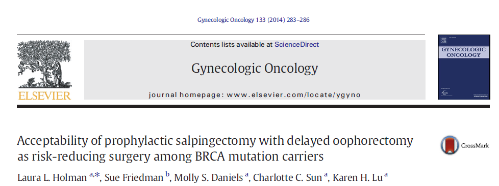 Accepted Many HGSC originate from the tube Adequate sampling is mandatory