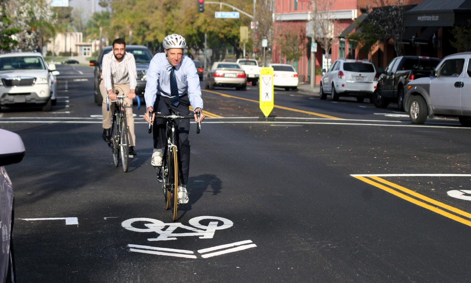 Aktuelle piloter Sharrows-oppmerkingstiltak