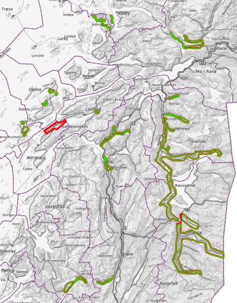 Nordland 2015 FKB-B: 540 km 2 Laser: 815 km 2 - Total kostnad: 7,6 mill (budsjett 7,2 mill) - Grundig