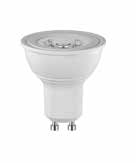 LED LAMPER 1 LED reflektorlamper ANBEFALTE ERSTATNINGER FOR EKSISTERENDE HALOGEN REFLEKTORLAMPER HALOGEN 20W HALOGEN GU10 35W HALOGEN GU10 50W HALOGEN GU10 LED 375003 LED 250LM 4,5W GU10 375001 LED