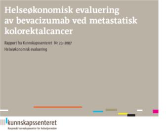 Monoklonale antistoffer ved tykktarmskreft Saksgrunnlag: Helseøkonomisk evaluering i Kunnskapssenteret Kostnad pr vunnet leveår estimert til > 500 000,- kroner Vedtak i Nasjonalt