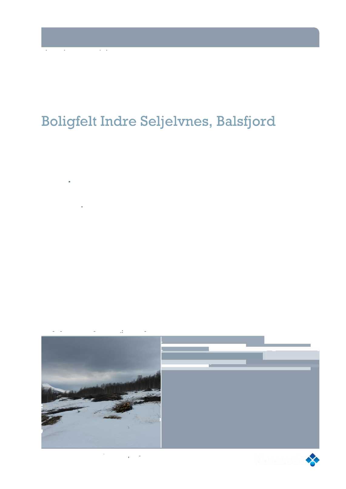 Fjord Eiendomsutvikling AS Boligfelt Indre Seljelvnes, Balsfjord 2015-04-10