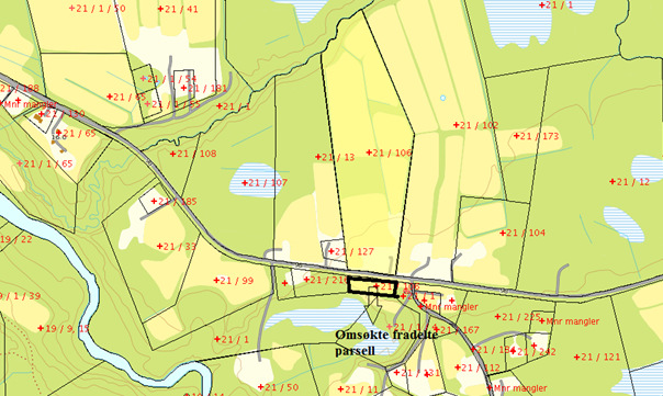 PS 6/14 Gnr 21 bnr 106 - Søknad om deling av grunneiendom.