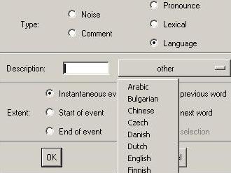 language <Ctrl-l> arabisk engelsk svensk x lexical <Ctrl-e> Skriv inn uttalen av