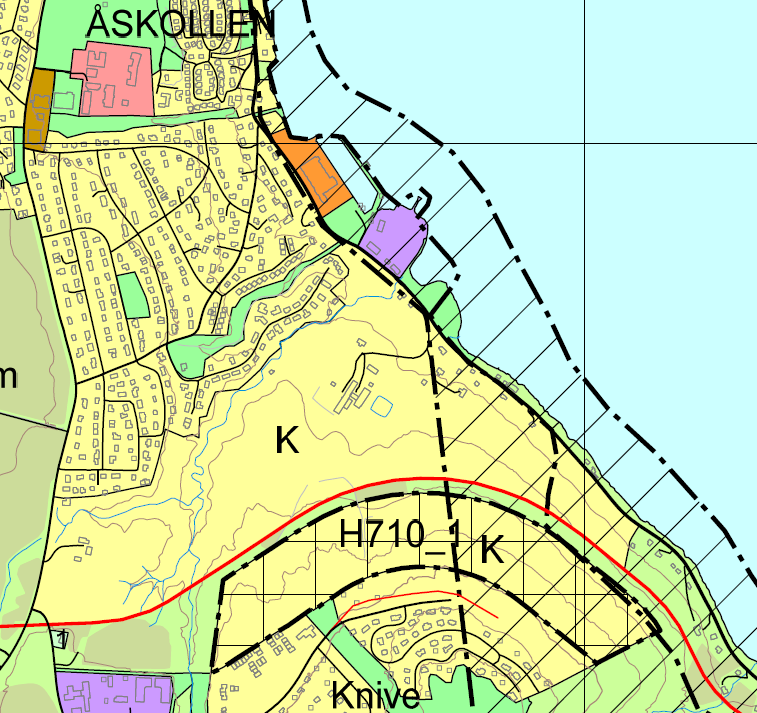 Bakgrunn - Kommuneplanen Knive/Lolland er avsatt til boligformål kommuneplanen Deler av planområdet i arealdelen er markert med båndleggings-sone og hensynssone