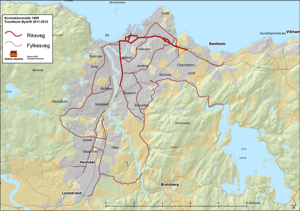 Statens vegvesen Region Midt D2-S05 2 Skjøtselskontrakt 1609 Trondheim 2013-2015 D2 Beskrivende del D2-S05 Grøntanlegg 2013-01-15