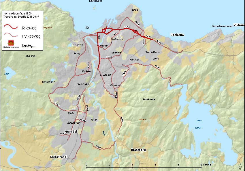 Statens vegvesen Region Midt A3-2 Skjøtselskontrakt 1609 Trondheim 2013-2015 A Prosjektinformasjon A3 Orientering om prosjektet 2013-01-15 1 Arbeidenes art og omfang Oppdraget omfatter skjøtsel av