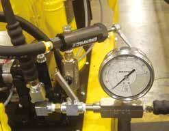 Manometer tilbehør Avbildet: GA-, V-91, GA-1, GA-2, GA-4, NV-1, GA-918 GA, NV, V Serien Arbeidstrykk: 700 bar En trykkmåler kan lett installeres på det hydrauliske systemet ved hjelp av et