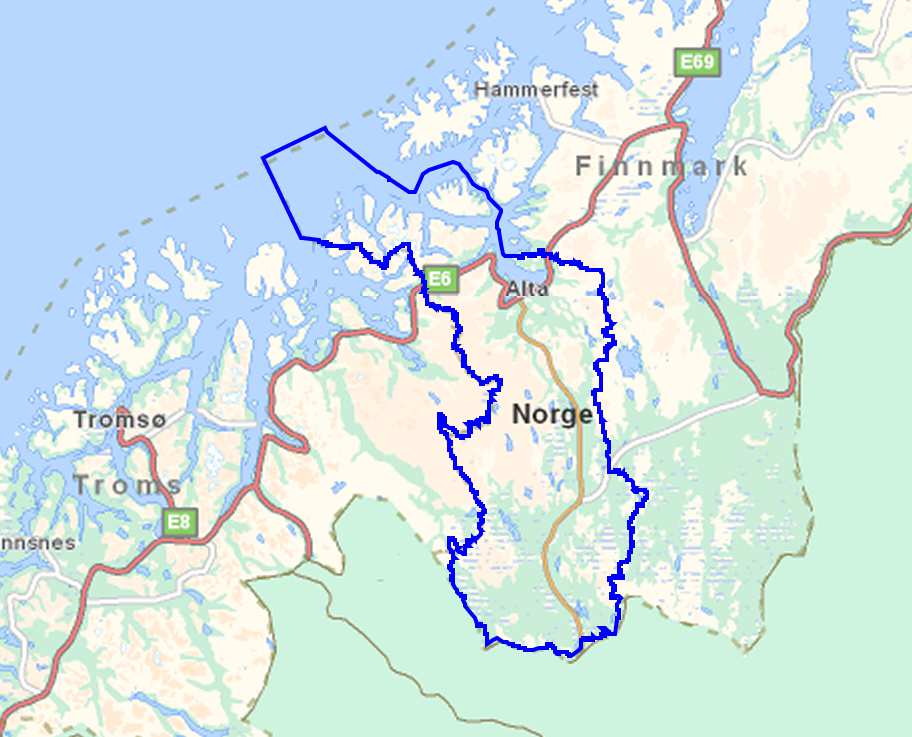1. Alta, Loppa og Stjernøya vannområde Vannområdet Alta, Loppa og Stjernøya (figur 1.1) er et av ti vannområder i Finnmark vannregion.