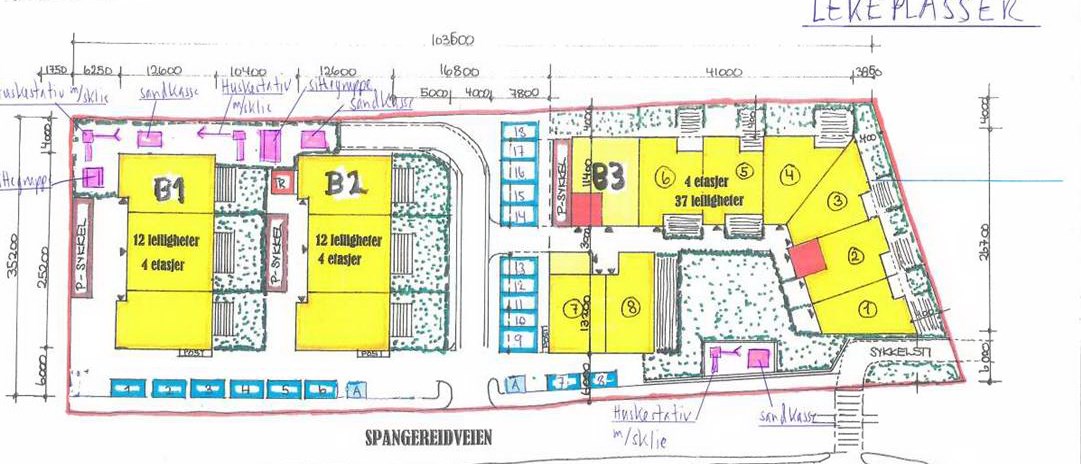 Side 9 Iht. kommunens parkeringsnorm er det også krav om at det etableres et ladepunkt for el-biler i slike parkeringsanlegg. Det er krevd i liknende saker tidligere. Dette blir også foreslått her.