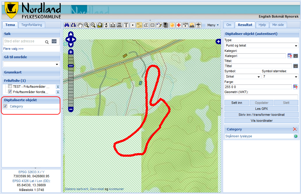 5. Velg Browse for å finne frem i GPX fil (den må ligge tilgjengelig på din pc) 6. Velg Last opp 7. GPX filen lastet opp og det presenteres en avkyssningsboks for hver track/route fra GPX filen.