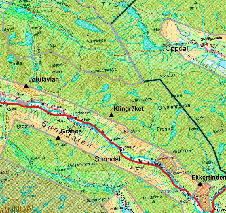 Sunndal kommune har i brev av 31.07.2014 meddelt NGU at denne type motorferdsel ikke trenger noen kommunal behandling.