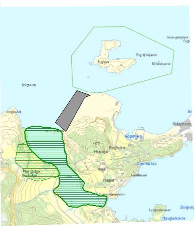 Vurdering av samlet belastning på naturverdier omkring Husøya 11 Det er begrenset med slike habitater langs kysten og det er derfor viktig å ta vare på disse forekomstene.