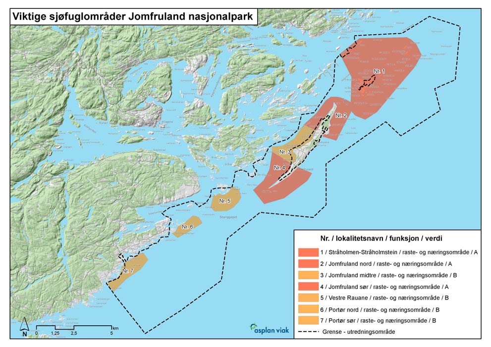 24 Jomfruland nasjonalpark: Verneforslag med konsekvensutredning / Høring 2015 Kilde: Asplan Viak.