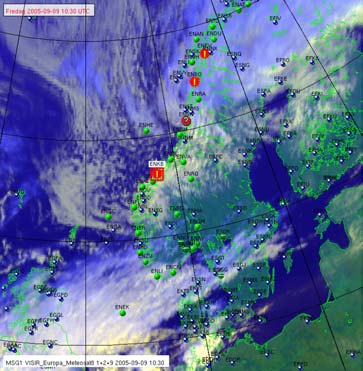 Atmosfærens lag Ved bruk av DIANA kan meteorologen se kart som viser variasjoner oppover i atmosfæren. Det er viktig med oversikt over f. eks. vindforhold i øvre deler av atmosfæren.