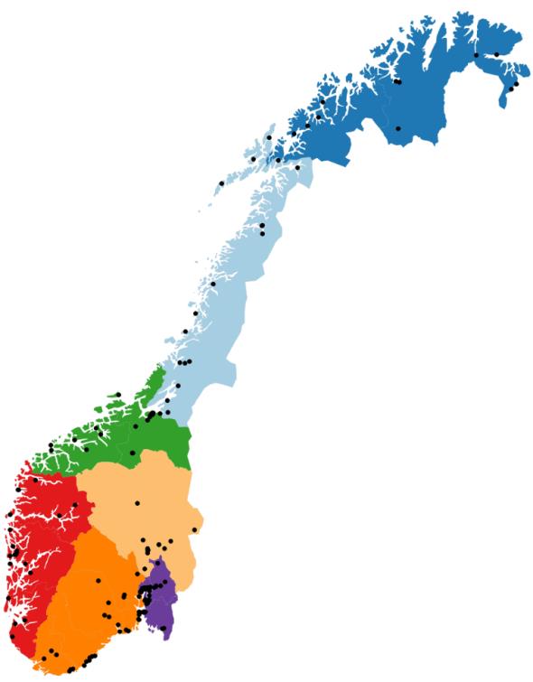 2016 Deltakerskoler - trinn 60 50 40 30 20 10 0 Barnetrinn Ungdomstrinn Videregående % 48