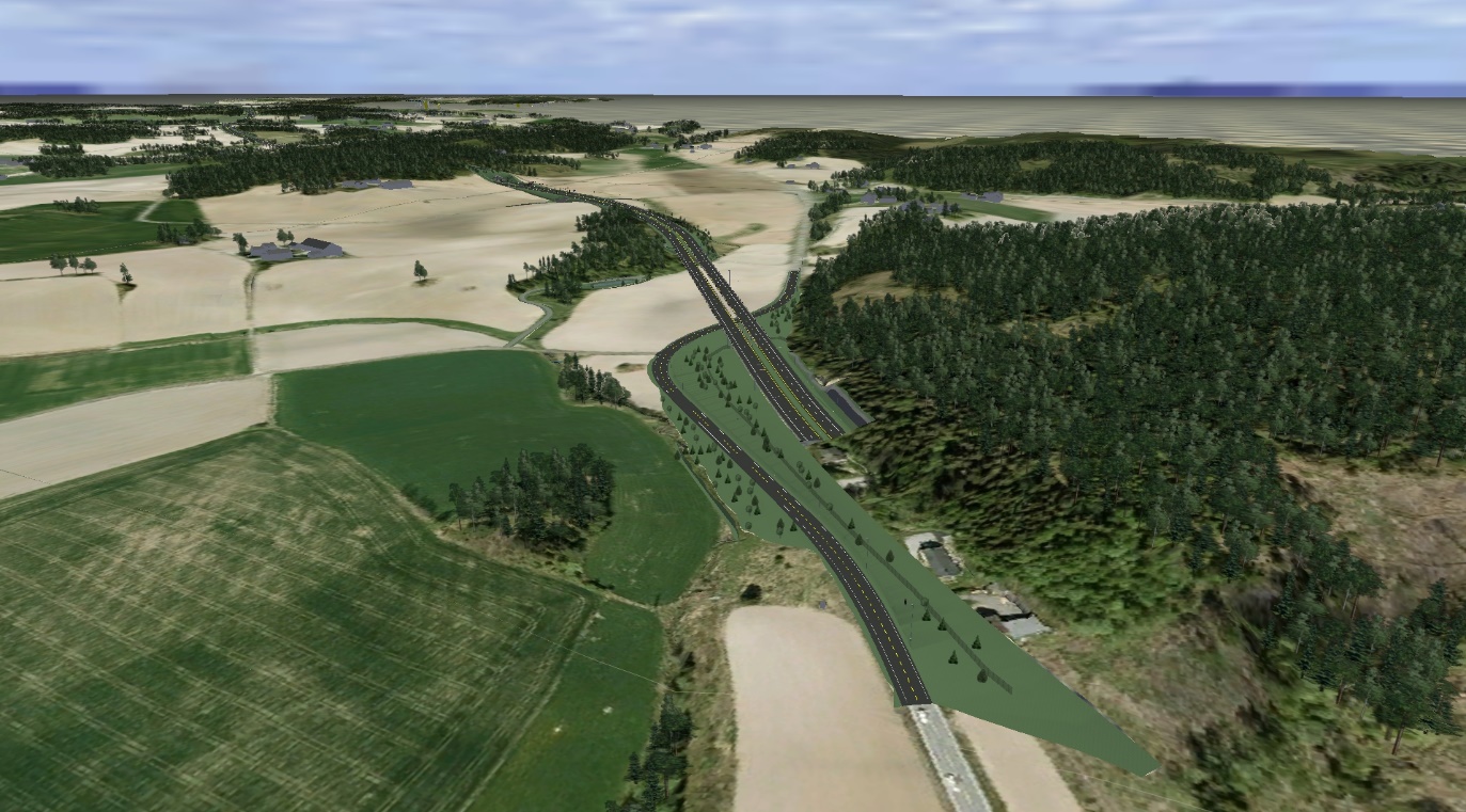 Konsekvensutredning - Naturressurser 23 Tunnelportal Frestad Kvilesjøluggen Brekkaåsen Figur 18 Oversiktsbilde, østre del av E18 Vinterbro Retvet sett fra øst mot vest.