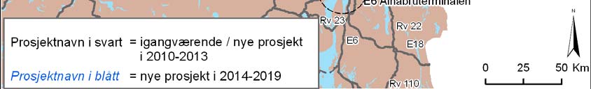 Rute 6a E6 Oslo Trondheim med tilknytninger 2010-2013 2014-2019 2010-2019 Stat Anna Stat Anna