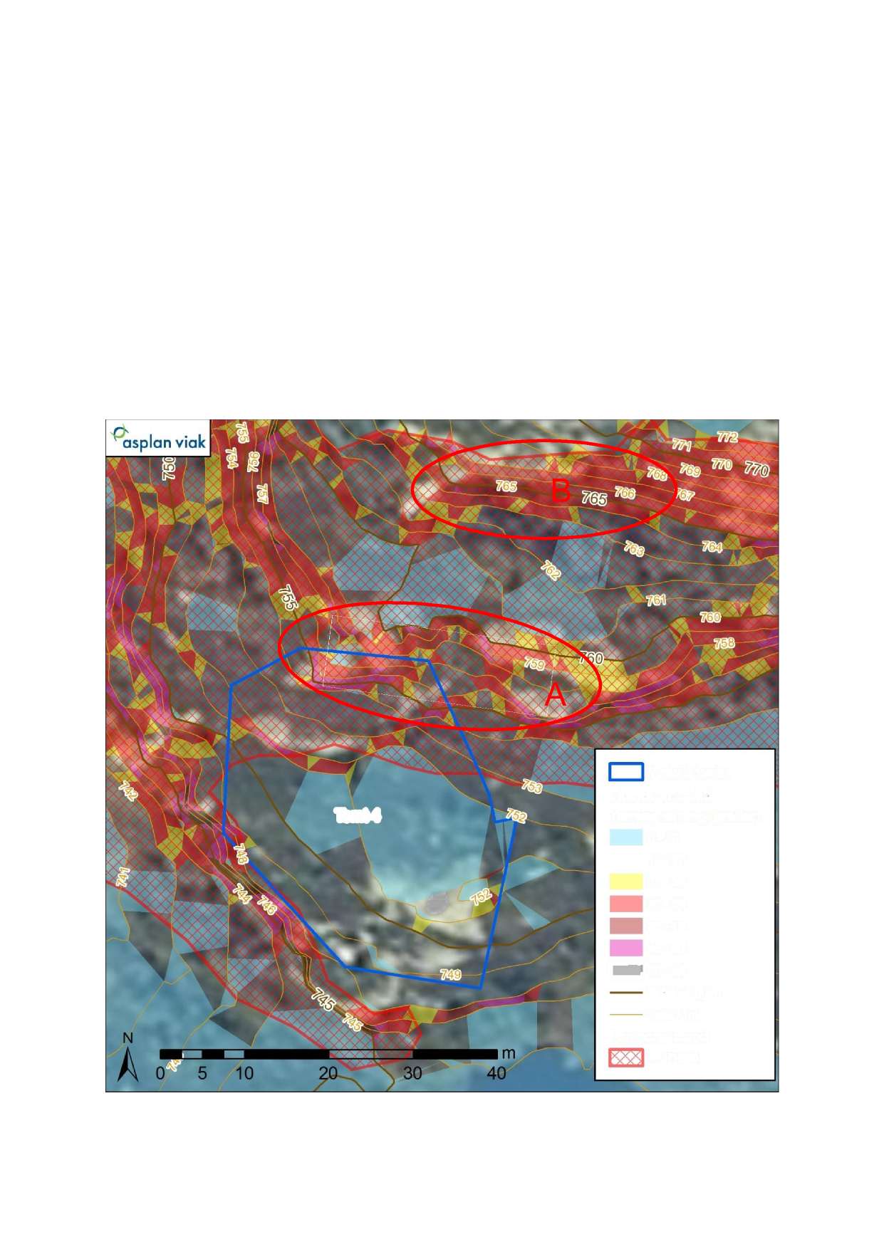 Suleskard fjellgård - Skredfarevurdering tomt 3 og 4 8 2 TOMT 4 2.1 Topografi og vegetasjon Terreng og plassering av tomt 4 er vist i Figur 2. Bildene på Figur 3 og Figur 4 viser terrenget med snø.