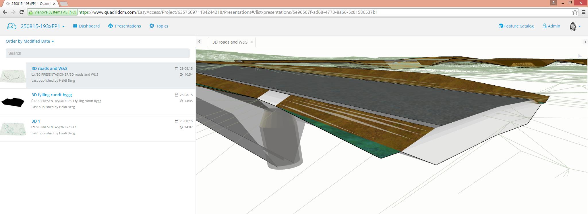 Quadri DCM Easy Access Se på de distribuerte 3D view i fra