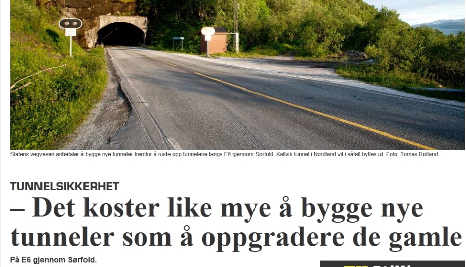 Tunneler i og utenfor by.