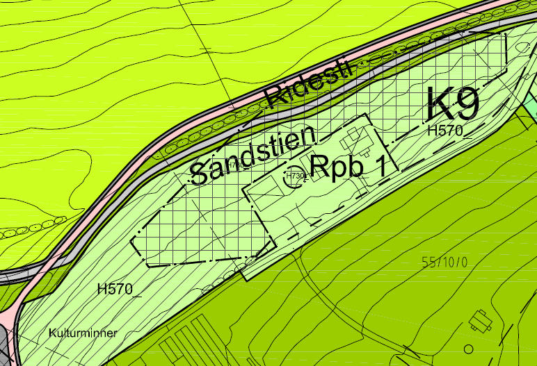 Eksempel bruk av hensynssone og