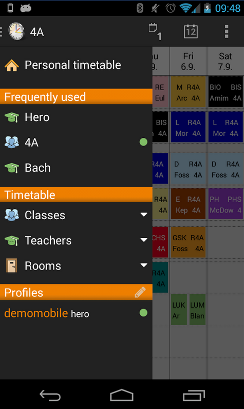 App til mobil Verktøyet er tilgjengelig på en egen mobil app for lærere. Denne lastes enkelt ned fra Google Play eller App Store, ved søk på UntisMobile.