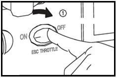 DRIFT STOPP AV MOTOR Fjern Støpsel AV / PÅ - knapp TIPS: Slå av alle elektroniske enheter. 1. Koble fra alt elektrisk utstyr. 2. Snu ESC til "OFF/AV" ). 3. Vri 3 i 1 knapp til "OFF/AV". a. Tenningskretsen er skrudd av.