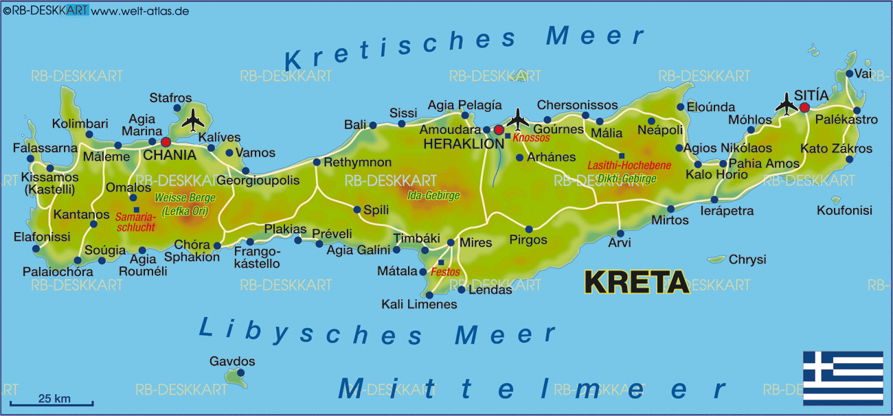 KRETA-mai 2013 VESTRE KRETA Vestre Kreta har alt fra de minste badebyene, til en av øyas største byer. Chaniakysten er delt opp i flere små områder, og her finnes noe for enhver!