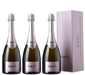 1 x Krug Champagne Private Cuvee NV (40-tallet) Vurdering: 7 500 NOK Ikke solgt Objektnr. 200396-1 3 x Krug Champagne Grande Cuvee NV (OCB) Vurdering: 3 000 NOK Solgt (2600 NOK) Objektnr.