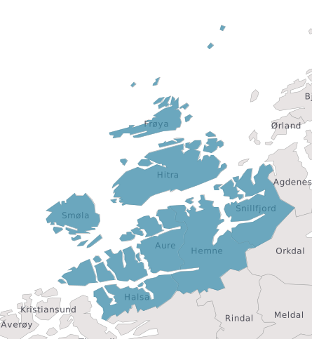 utfordringer mot Snillfjord. Alternativet begynner å bli robust, men flere av kommunene har utfordringer med å opprettholde folketall og med færre unge.