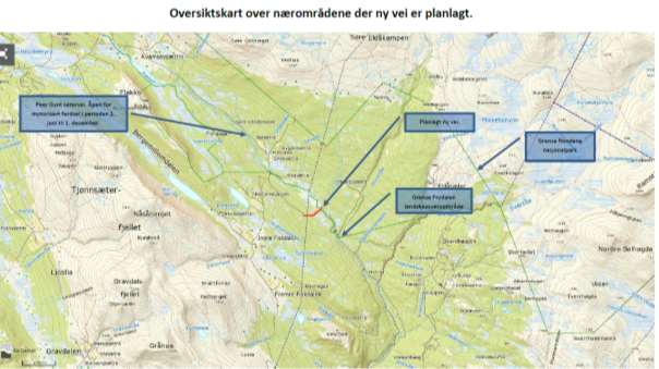 Villreinens arealbruk Fra 2007 har det vært gjennomført registreringer av villreinens arealbruk i Tjønnseterfjellet, som et supplement til GPS-merkingen av simler i Rondane.