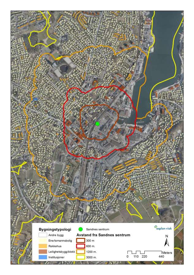 Kommunal- og moderniseringsdepartementet 67 Figur 3-36. Boligtypologi for Sandnes.