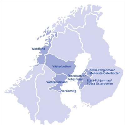 Botnia Atlantica Innsatsområder Innovasjon Næringsliv Miljø Transport Programområde Finansiering Generelt tilbys 50 %av prosjektkostnadene til partnere fra Norge.