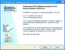 4 SJEKKLISTE 15 26 Mamut Business Software klargjør automatisk installasjonsprogrammet InstallShield Wizard som vil lede deg gjennom installeringen. Denne prosessen kan ta litt tid.