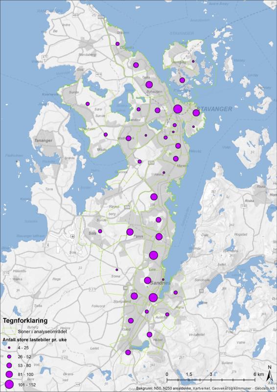 Godstransport i Byområder Kjøretøysregistreringer Varebiler, under