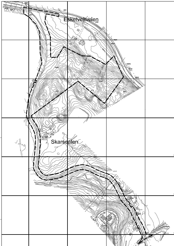 1.4 Planavgrensning Eiendommen som skal reguleres til boligformål er gnr. 61/ bnr. 27. Pga.