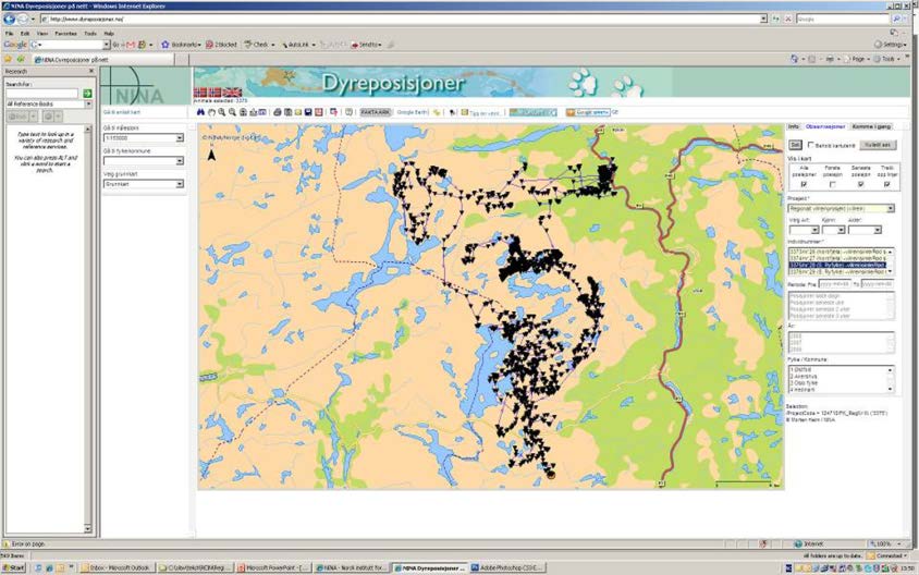 Metoder Villrein Lokalkunnskap Oppsynsdagbøker Kartfesta informasjon og andre rapporter Kulturhistoriske data Fangstgraver Massefangstanlegg Løsfunn GPS merking av simler