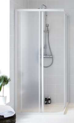 DUŠAI IFÖ NEXT NVH Ifö Next dušo sienelė NVH turi lygius, baltai dažytus profilius ir lengvą, stabilų dizainą, leidžantį lengvai sienelę pastatyti jūsų vonios kambaryje.